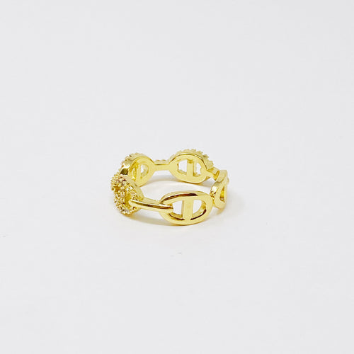 Dainty CZ Gold Ring