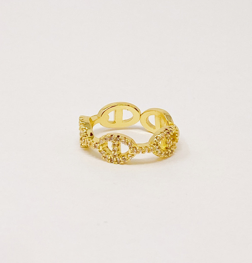 Dainty CZ Gold Ring
