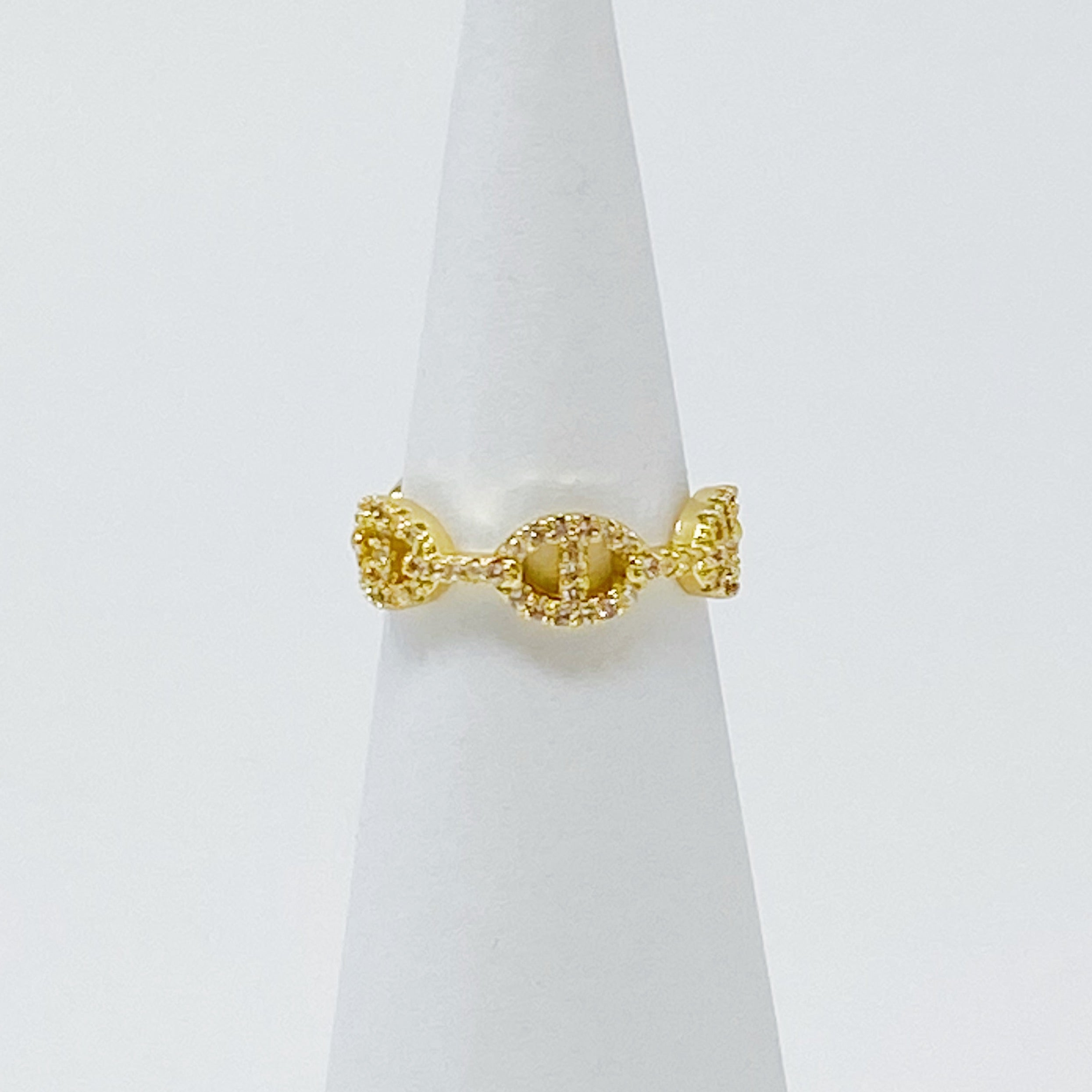 Dainty CZ Gold Ring